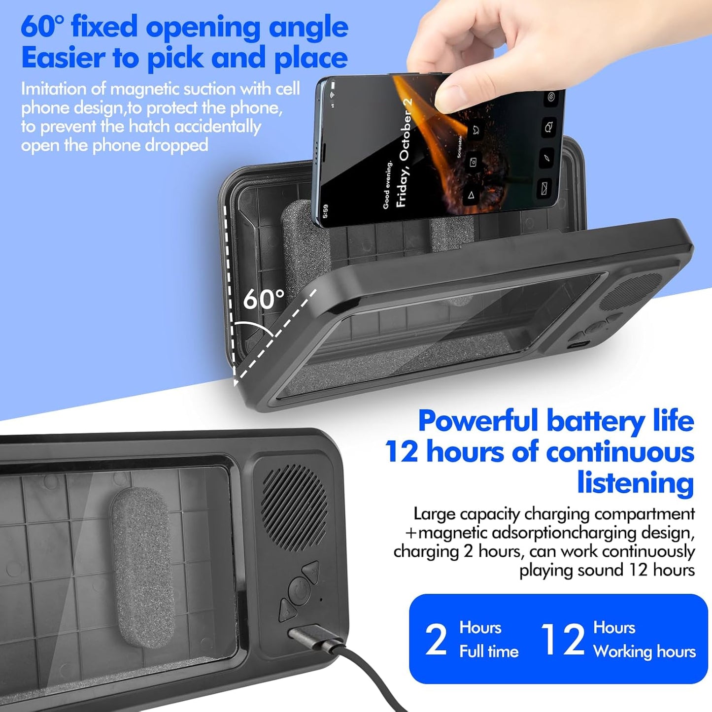 MusicMate™ 2-in-1 Waterproof Bluetooth Speaker