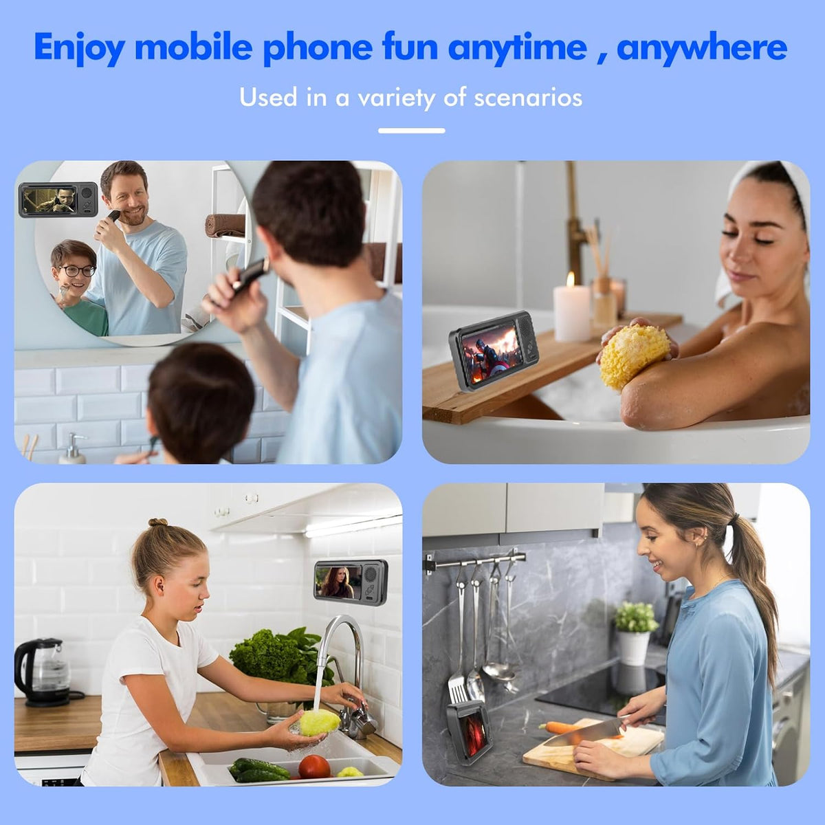 MusicMate™ 2-in-1 Waterproof Bluetooth Speaker